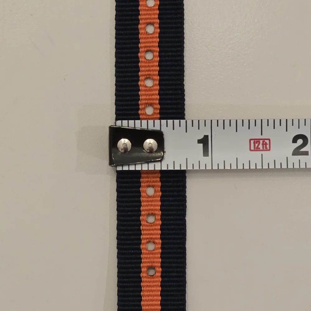 NWT American Eagle Outfitters Mens Navy and Orange Stripe Watchband